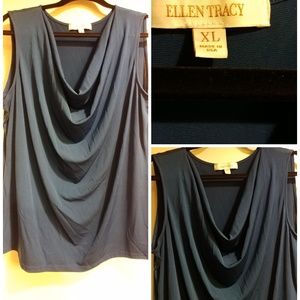 Ellen Tracy Navy tank